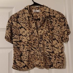 Hollister hawaiian button down